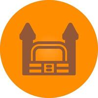 Bouncy Castle Creative Icon Design vector