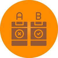AB Testing Creative Icon Design vector