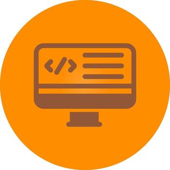 web programación creativo icono diseño vector