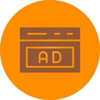 Native Advertising Creative Icon Design vector