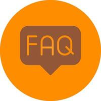 FAQ Creative Icon Design vector