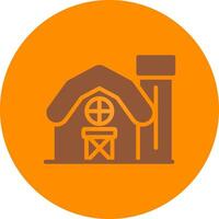 Farm House Creative Icon Design vector