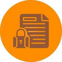 Confidential Project Creative Icon Design vector
