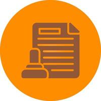 Legal Document Creative Icon Design vector