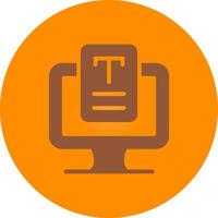 Line bronw Glpyh Design vector