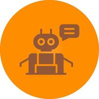 Chatbot Creative Icon Design vector