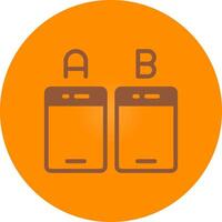 Ab Testing Creative Icon Design vector