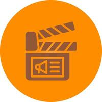 Cinema Ad Creative Icon Design vector