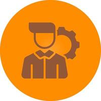 Employee Management Creative Icon Design vector