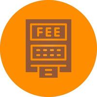 ATM Fees Creative Icon Design vector