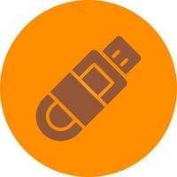 Line bronw Glpyh Design vector