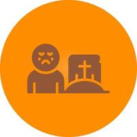 Grave Creative Icon Design vector