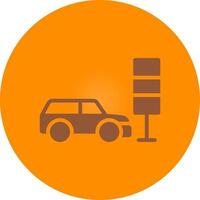 Taxi Signal Creative Icon Design vector