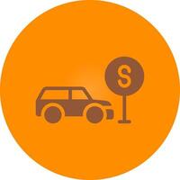 Taxi detener creativo icono diseño vector