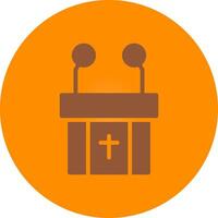 Pulpit Creative Icon Design vector