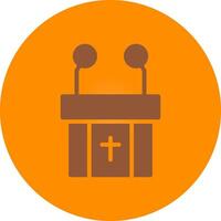 Pulpit Creative Icon Design vector