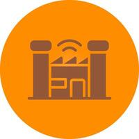 Smart Factory Creative Icon Design vector
