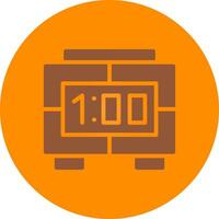 Digital Clock Creative Icon Design vector