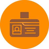Identification Card Creative Icon Design vector