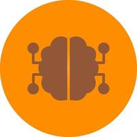 Neurons Circuit Creative Icon Design vector