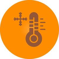 Cold Temperature Creative Icon Design vector
