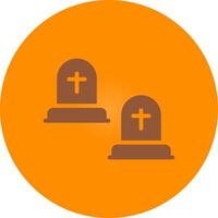 Cemetery Creative Icon Design vector