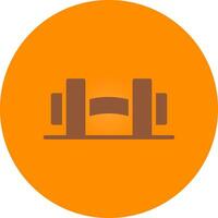 Dumbbells Creative Icon Design vector