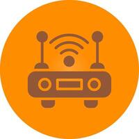 Wifi Router Creative Icon Design vector