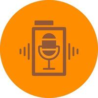 Line bronw Glpyh Design vector