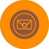 Circle Envelope Creative Icon Design vector