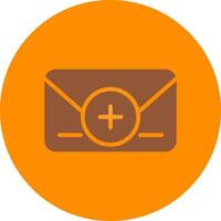 Line bronw Glpyh Design vector