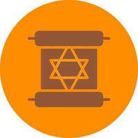 Scroll torah Creative Icon Design vector