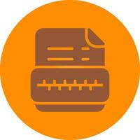Zip File Creative Icon Design vector