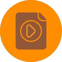 Video File Creative Icon Design vector