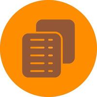 Line bronw Glpyh Design vector