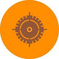 Line bronw Glpyh Design vector