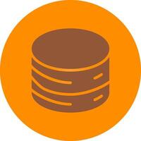 Line bronw Glpyh Design vector