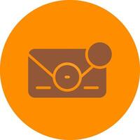 Line bronw Glpyh Design vector