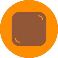 Line bronw Glpyh Design vector