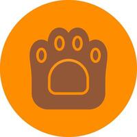 Line bronw Glpyh Design vector