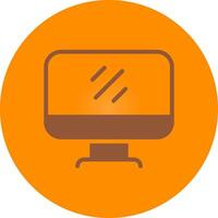 Line bronw Glpyh Design vector