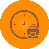 Work Time Boundaries Creative Icon Design vector