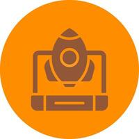Line bronw Glpyh Design vector