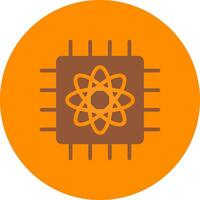 Quantum Computer Creative Icon Design vector