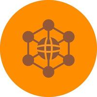 Neural Network Creative Icon Design vector