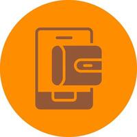 Mobile Wallet Creative Icon Design vector