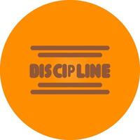 Discipline Creative Icon Design vector