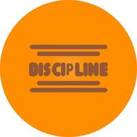 Discipline Creative Icon Design vector