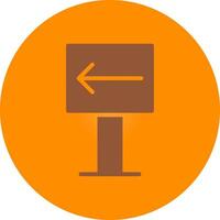 Left Creative Icon Design vector