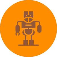 Line bronw Glpyh Design vector